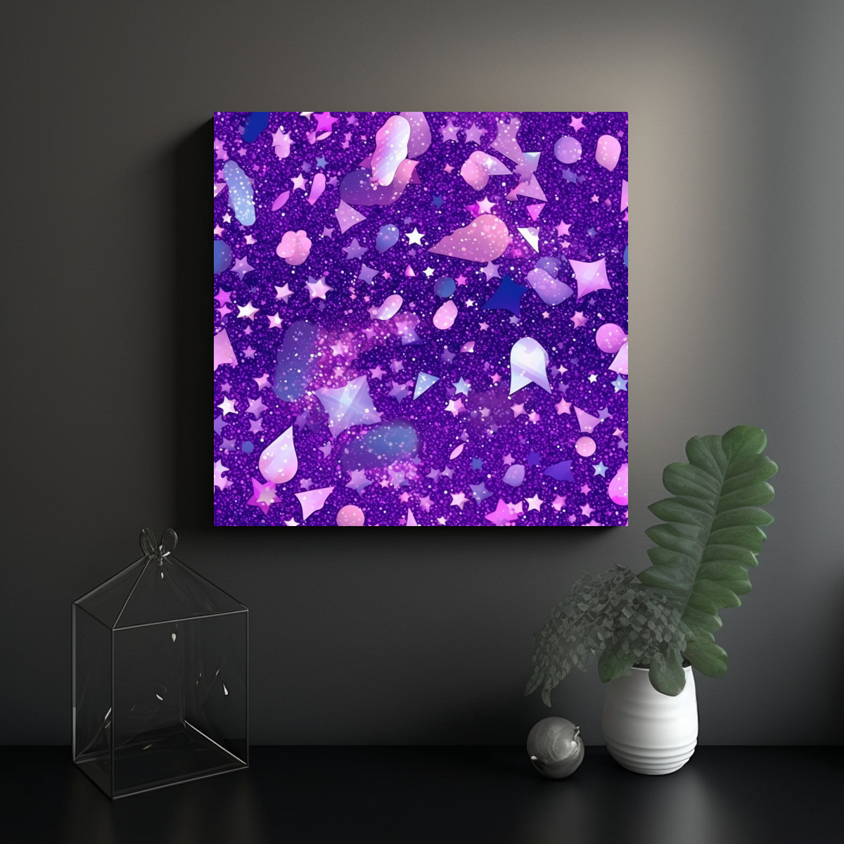 PATRÓN BRILLANTE DE ALEGRÍA MELÓDICA CON 90X90 CM - 2