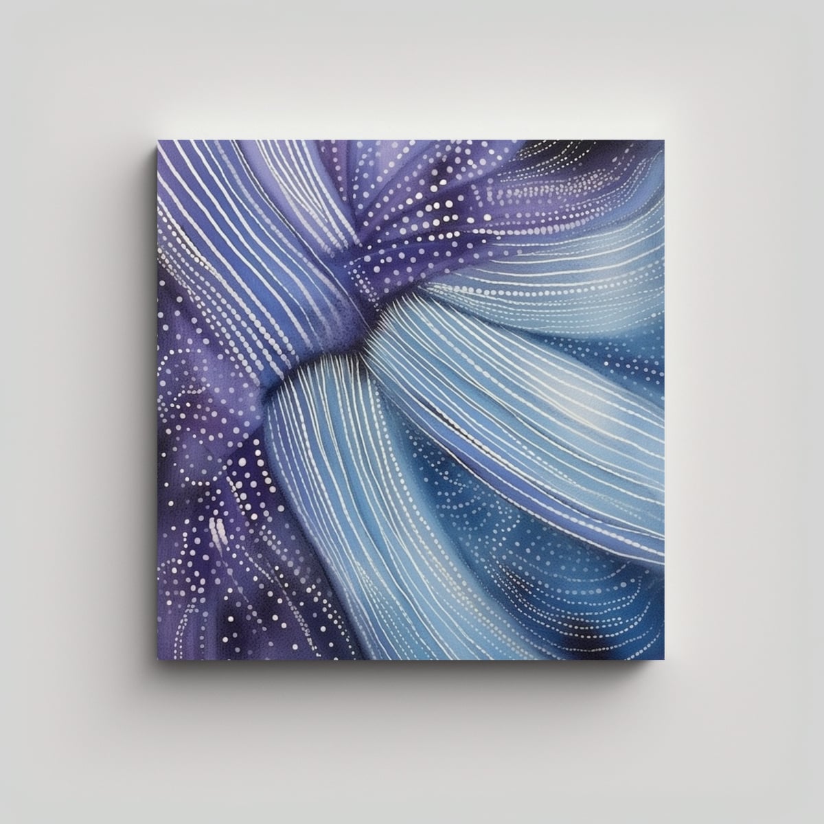 CUADRO DE COMPOSICIÓN CON PROTAGONISMO DE RAYAS 90X90 CM - 1