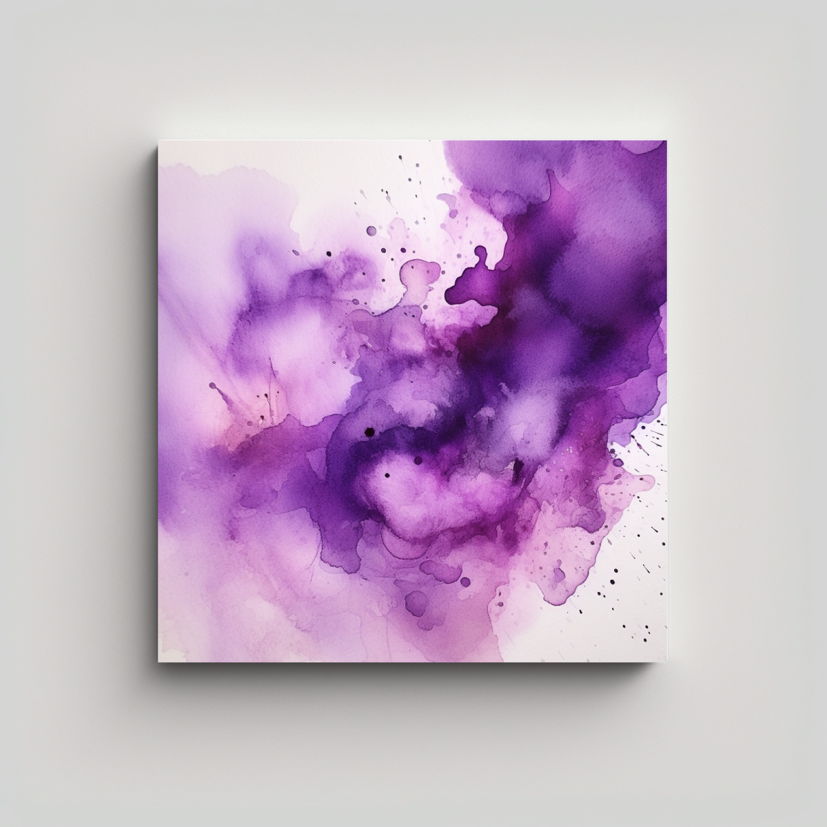 PINTURAS DECORATIVAS CON MANCHAS DE ACUARELA 90X90 CM - 1