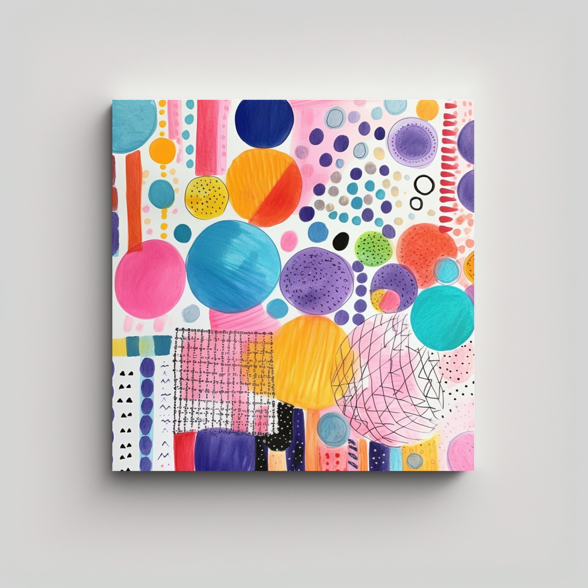 DIBUJO COLORIDO PARA DECORAR HABITACIÓN DE NIÑO 30X30 CM - 1