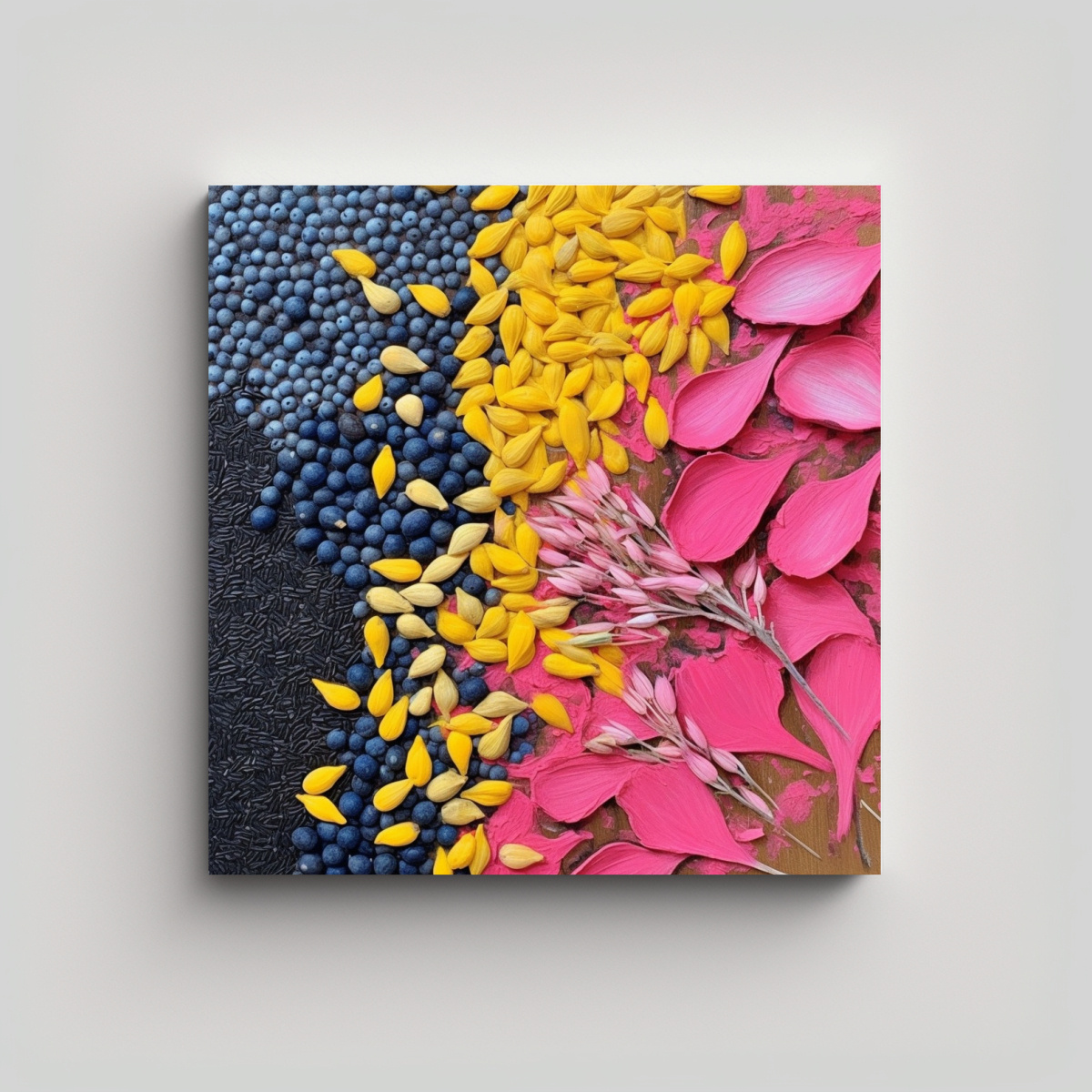 FONDO ROSA MÁGICO PARA CUADRO ACRÍLICO DE 90X90 CM - 1