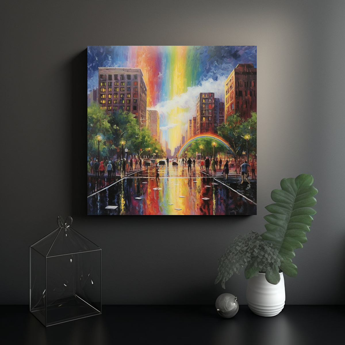 CUADRO RENACIMIENTO BELLEZA EMERGENTE: PINTURA 30X30 CM - 2