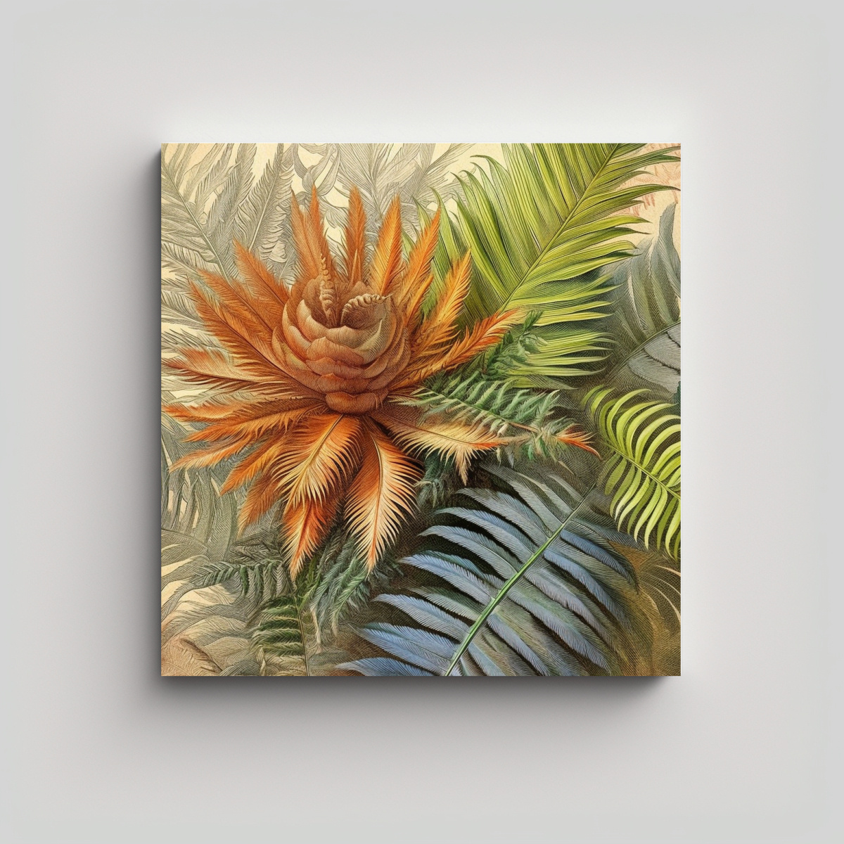 VENTA DE CUADRO CICADÁCEAS, VARIOS ESTILOS 70X70 CM - 1