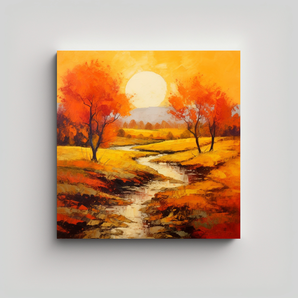 PINTURA EN LIENZO CON DISEÑO ÚNICO QUE 30X30 CM - 1