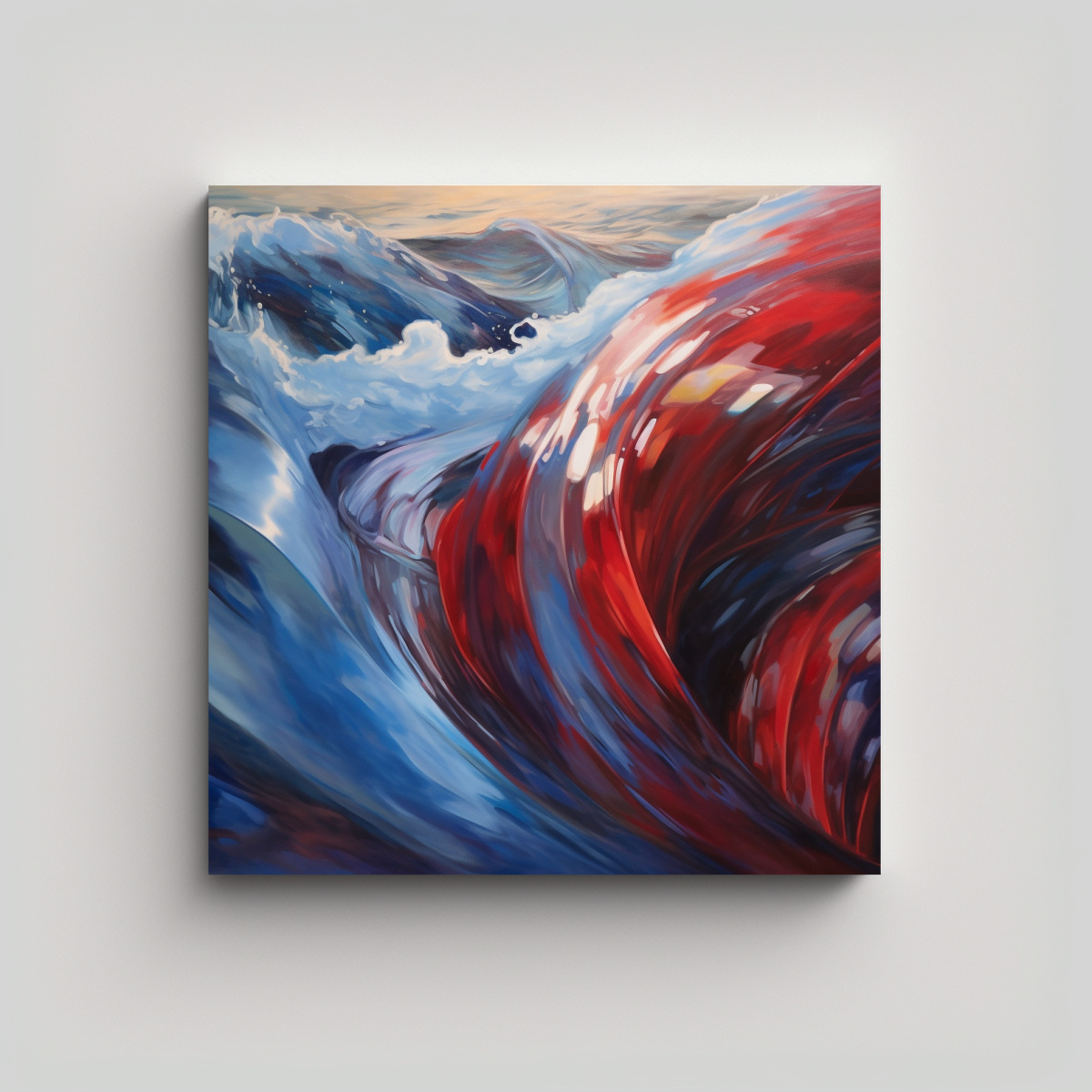CUADRO EN BASTIDOR VENTA ENIGMÁTICO ESTILO OLEO 80X80 CM - 1