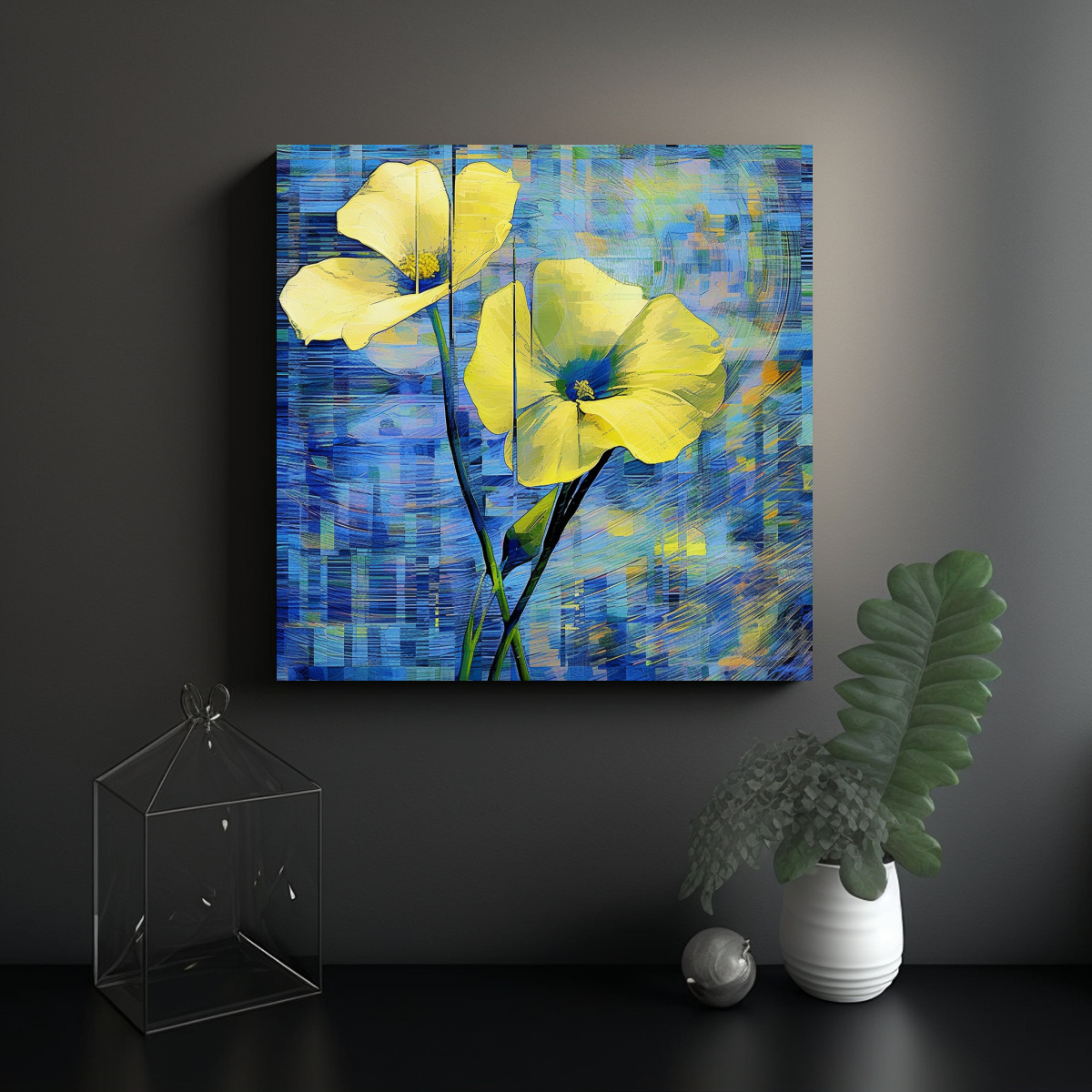 PINTURAS DECORATIVAS DE ARTE GRÁFICO DADAÍSMO 30X30 CM - 2