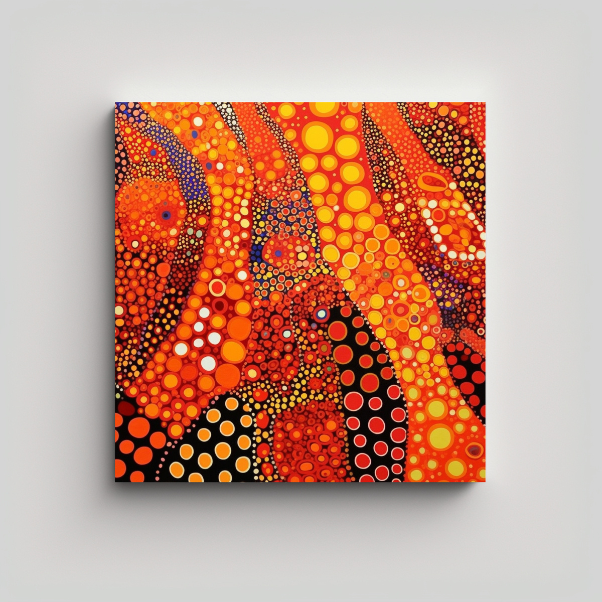 PINTURAS MODERNAS DE ESPACIOS POR YAYOI KUSAMA 60X60 CM - 1