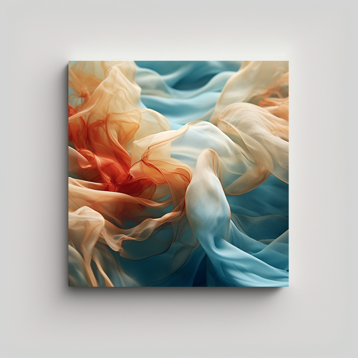 FOTO CERCANA DE CUADRO IMPRESO EN TELA DE 100X100 CM - 1