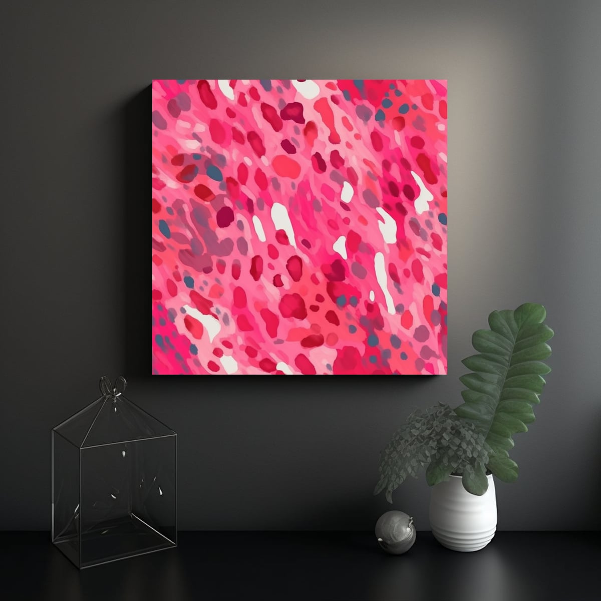 CUADRO INSPIRACIÓN ESTÉTICA LEOPARDO DE LAS 100X100 CM - 2