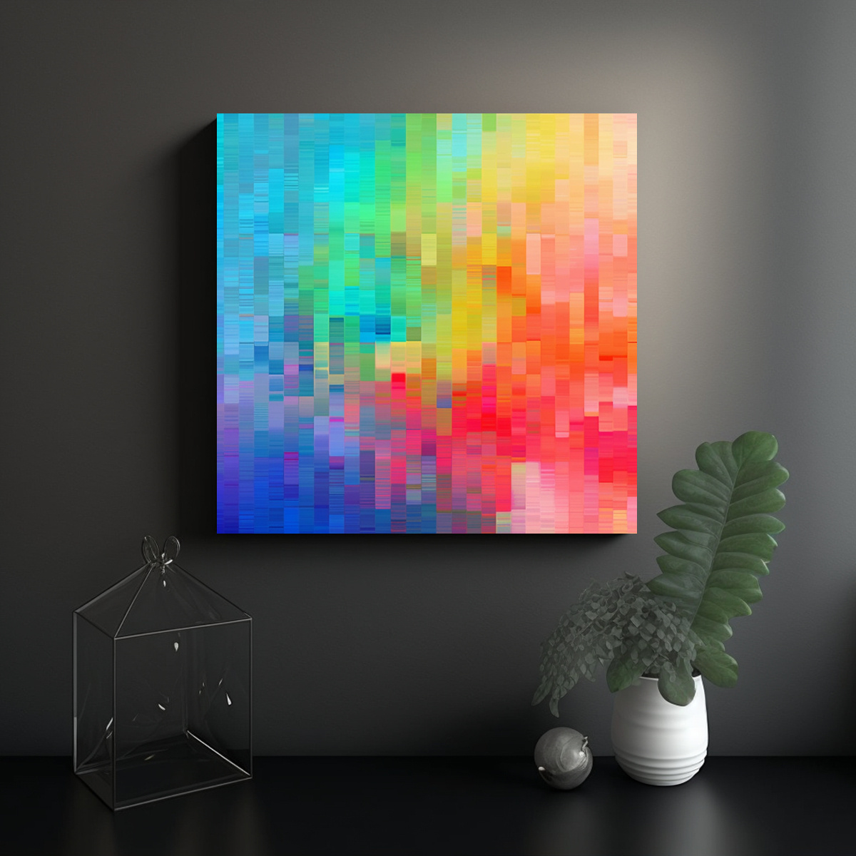 DISEÑO ORIGINAL CON ÉNFASIS EN COLOR PARA 70X70 CM - 2