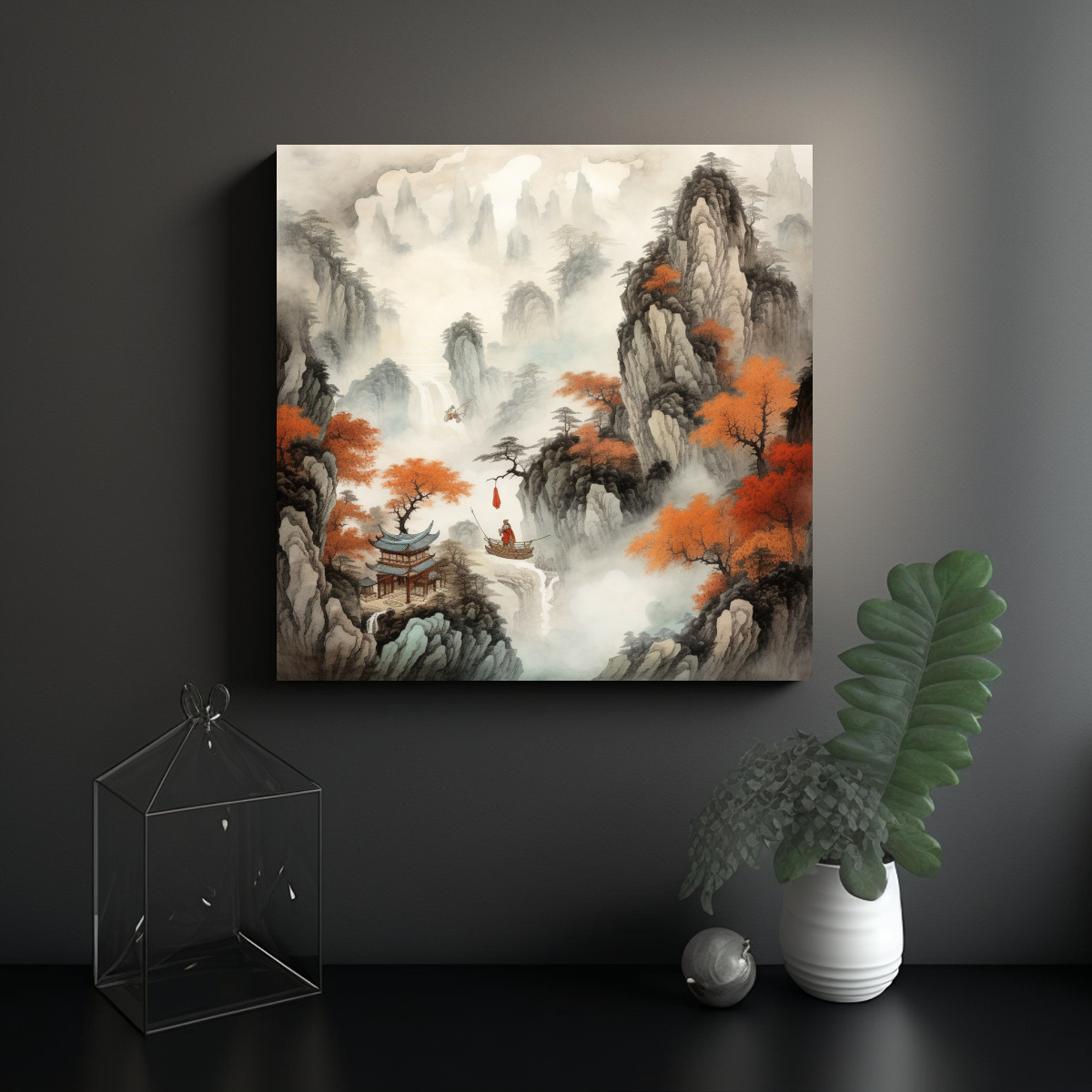 PINTURAS DECORATIVAS: ENCONTRANDO ALMA GEMELA EN 70X70 CM - 2