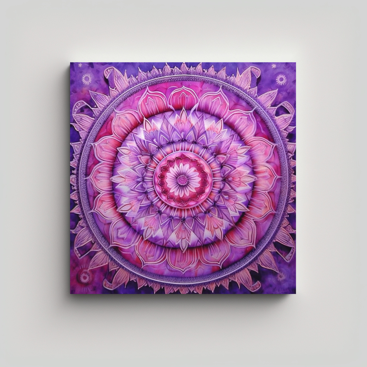 PINTURAS DECORATIVAS INSPIRADAS EN MANDALAS 90X90 CM - 1