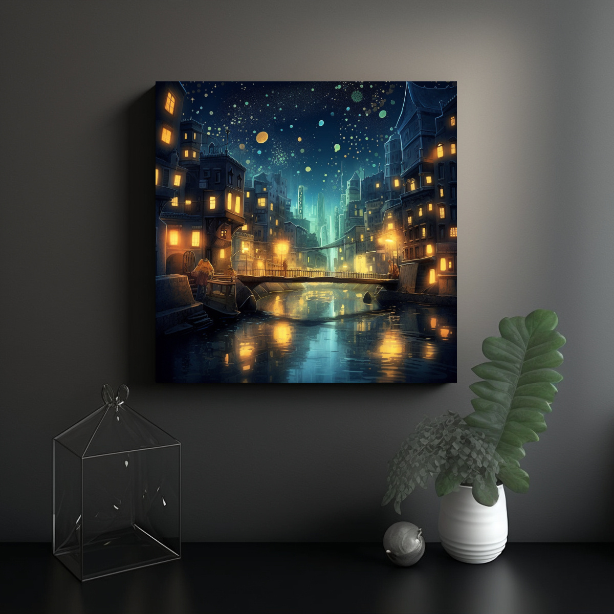 TELA BASTIDOR VINTAGE VISIÓN FANTASY Y MILAGROS 90X90 CM - 2
