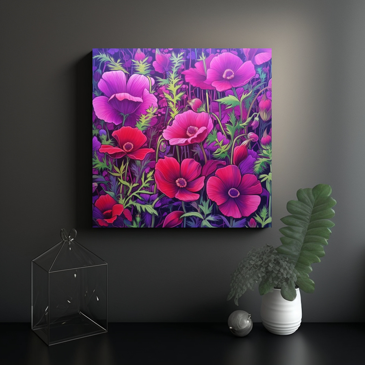 PINTURAS DECORATIVAS DE CUADROS CREATIVOS CON 100X100 CM - 2
