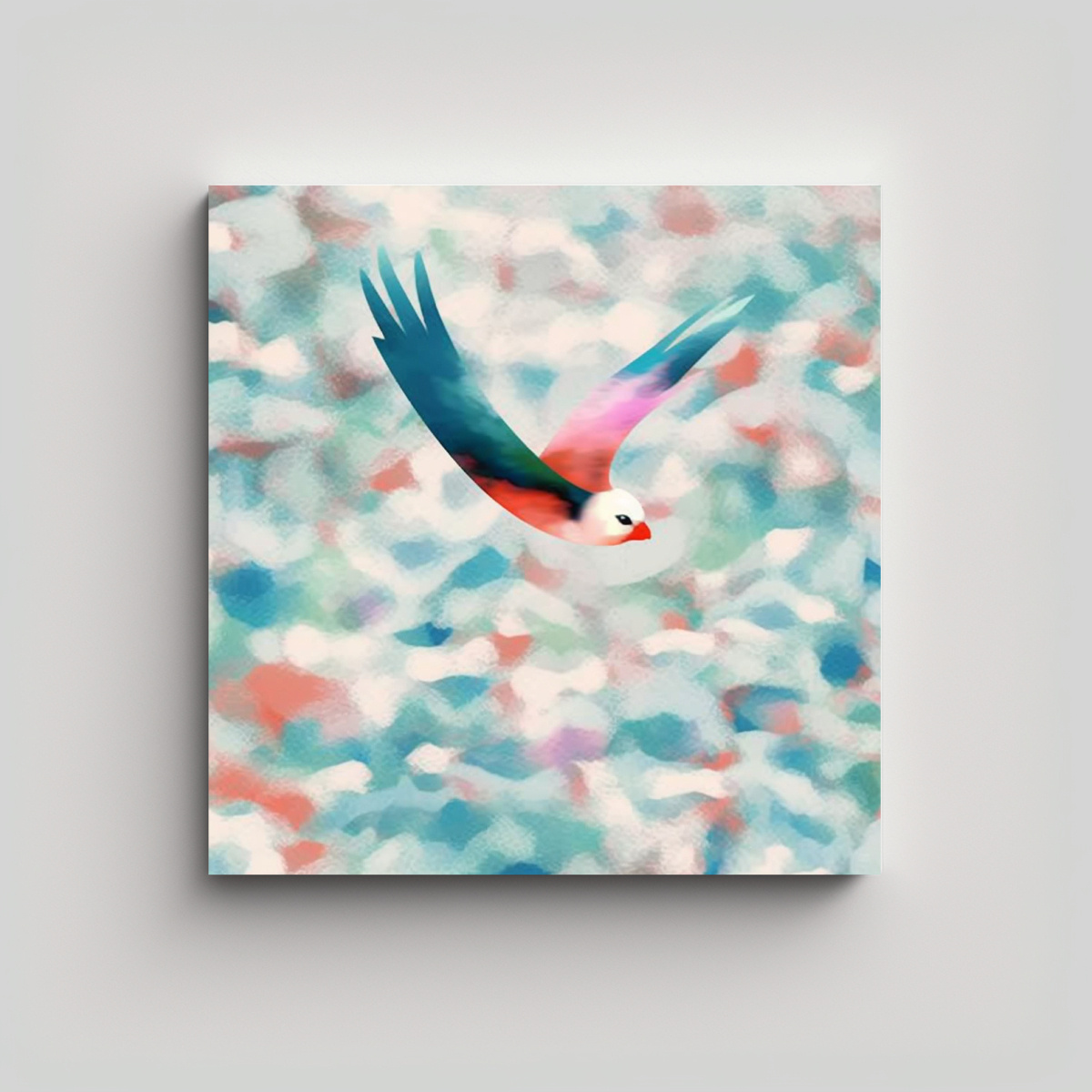 PINTURAS DECORATIVAS CON TEXTURA DE NUBES 20X20 CM - 1