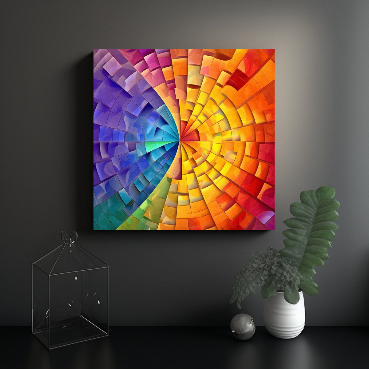 CUADROS DECORATIVOS DE ESTILO MICHELANGELESCO 60X60 CM - 2
