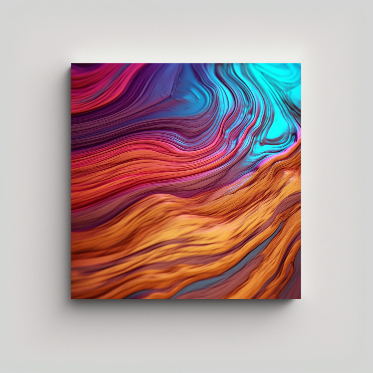 CUADROS MODERNOS DE AMBIENTE DIGITAL: LIENZO CON 70X70 CM - 1