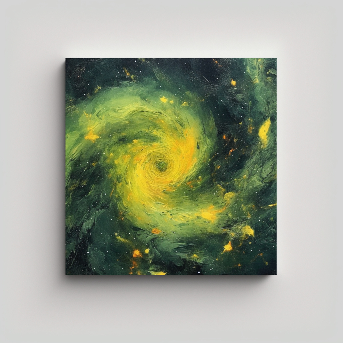 PINTURA GALAXIA VIBRANTE EN BASTIDOR MADERA: 50X50 CM - 1