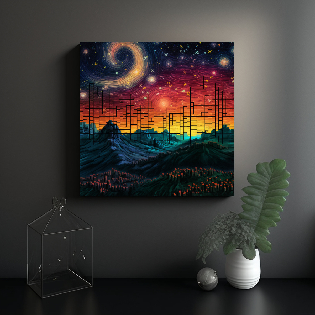 FOTOGRAFÍA DE PARED: A VECES LAS ESTRELLAS NO SE 20X20 CM - 2