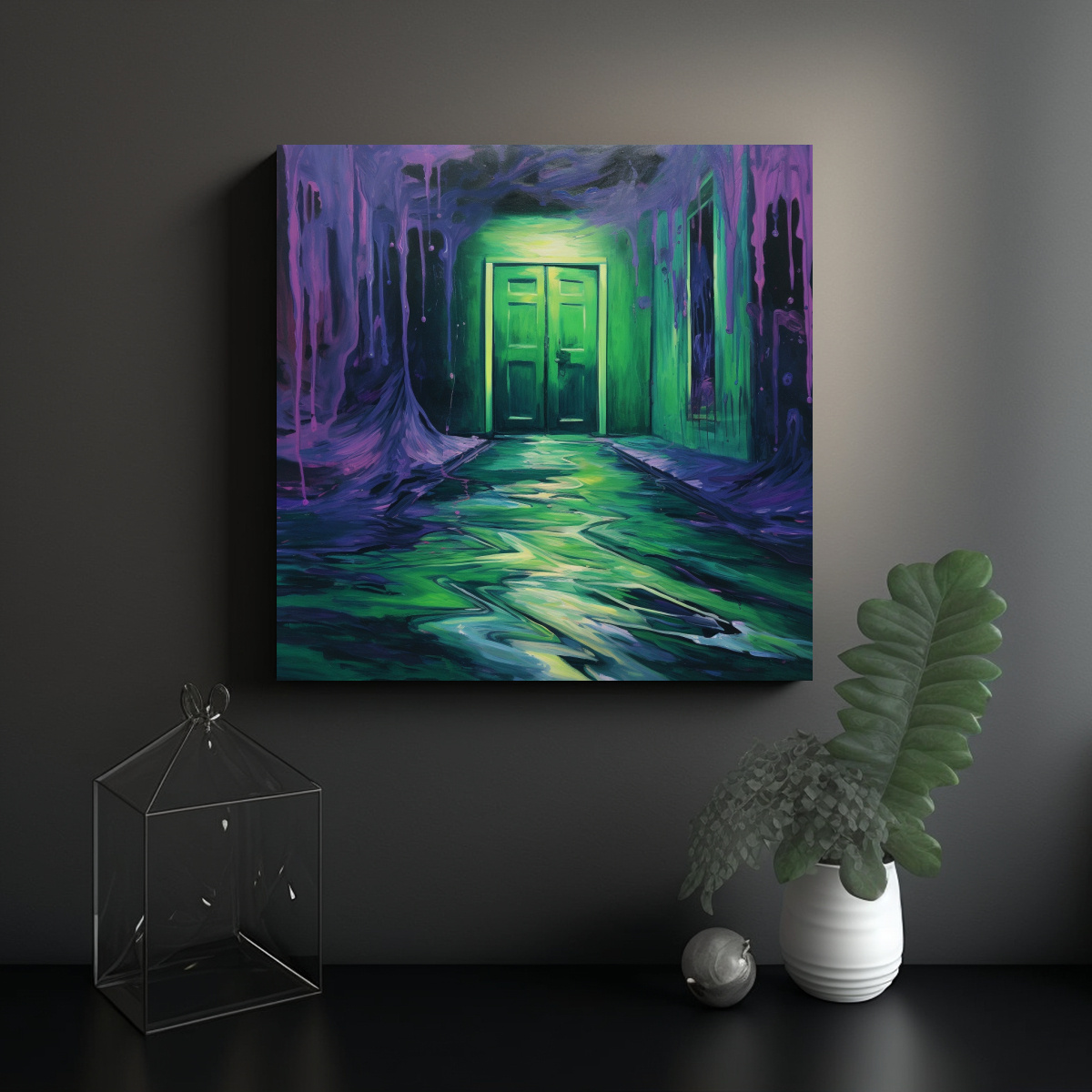 PINTURAS DE DECORACIÓN PARA HABITACIÓN INUNDADA 20X20 CM - 2