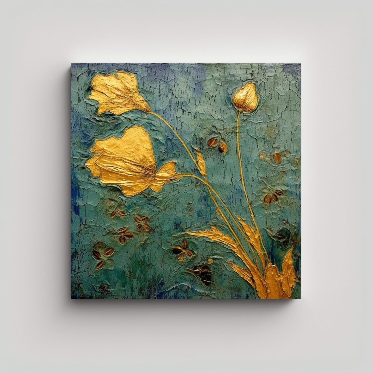 CUADRO DECORATIVO ESTILO VAN GOGH CON MOTIVOS DE 50X50 CM - 1