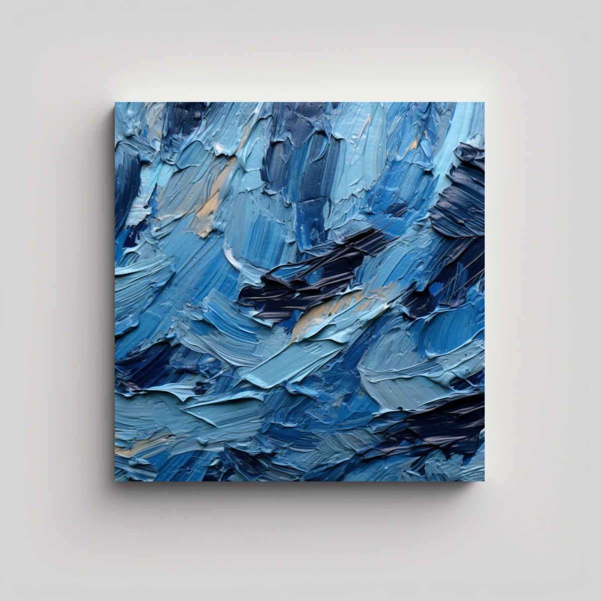 PINTURAS DECORATIVAS CON TEXTURA DE ÓLEO GRUESO 80X80 CM - 1