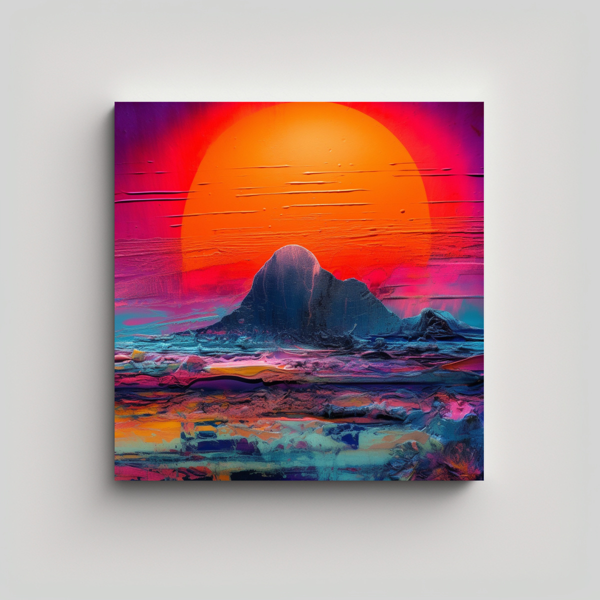 FOTOGRAFÍA PROFESIONAL Y PINTURA DECORATIVA EN 80X80 CM - 1