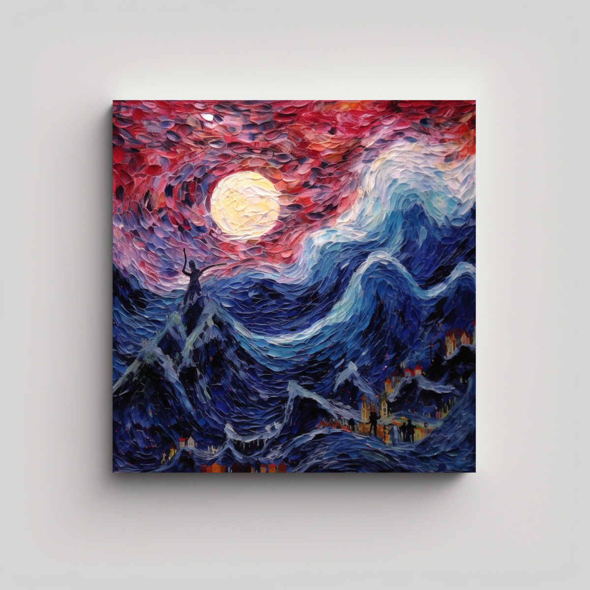 PINTURAS DECORATIVAS DE EXPRESIONISMO ESTILO 50X50 CM - 1