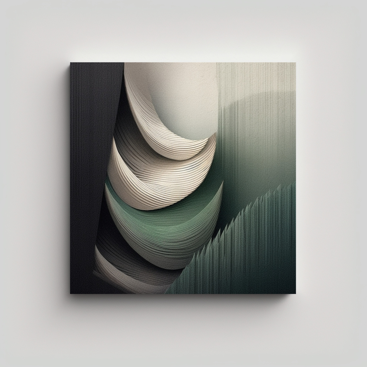 CUADRO ZEN MINIMALISTA ABSTRACTO EN LIENZO CON 20X20 CM - 1