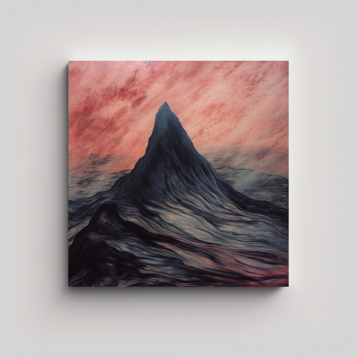 CUADRO ESTILO ÓLEO REALISTA GRUNGE CON DISEÑO 60X60 CM - 1