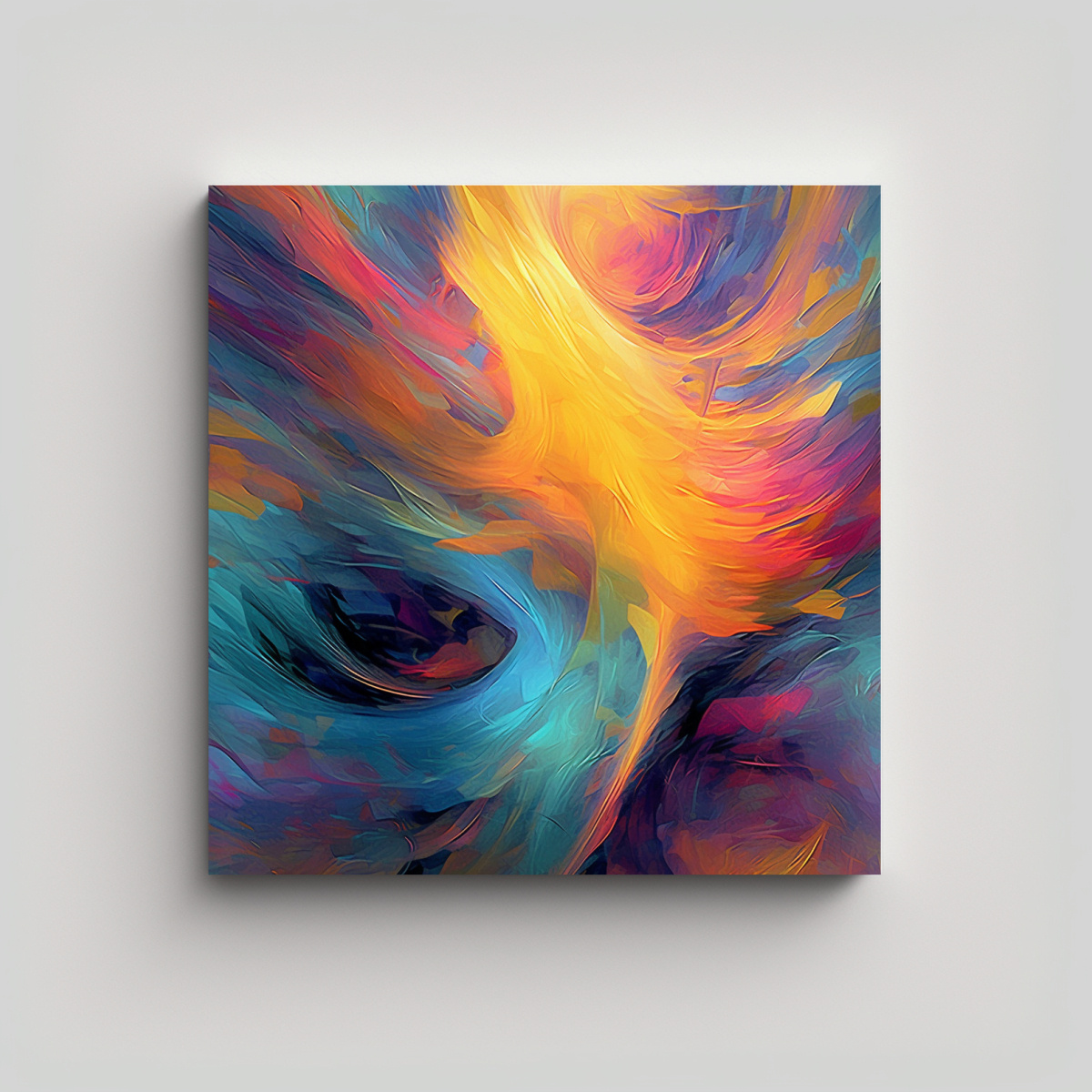 PINTURAS DECORATIVAS DE ARTE ABSTRACTO DIGITAL 30X30 CM - 1