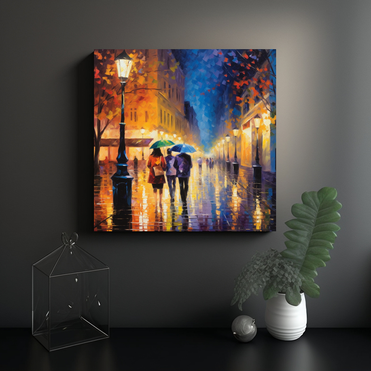 PINTURAS DE DECORACIÓN CON INTRINCADOS DETALLES 100X100 CM - 2