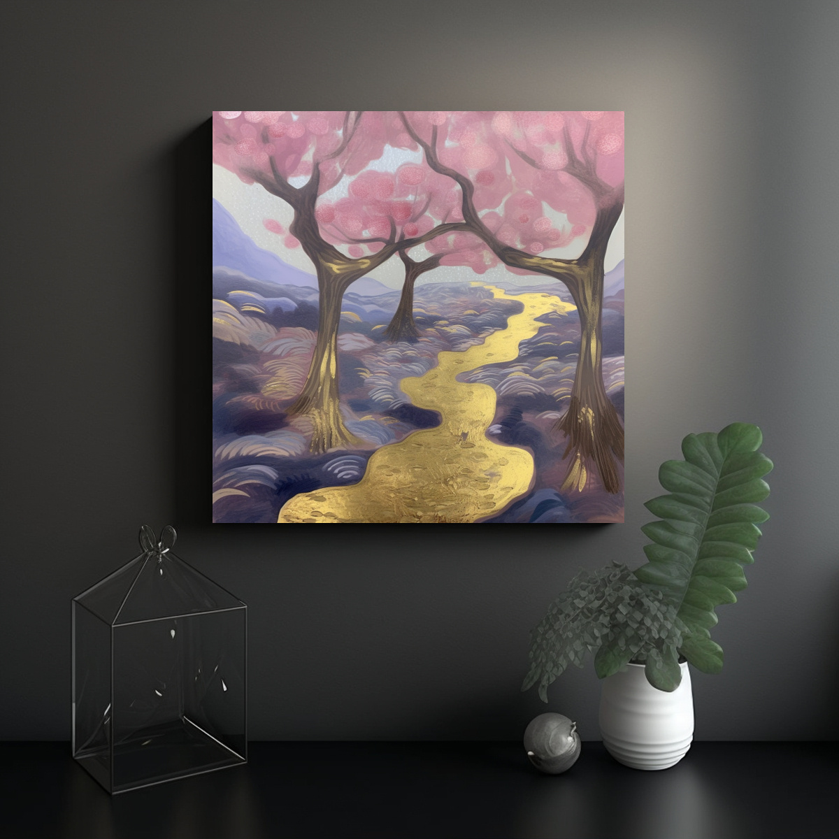 PINTURAS DECORATIVAS ARTE CONCEPTO MURAL PARA 50X50 CM - 2