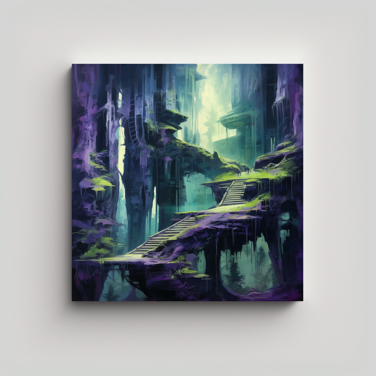 PINTURAS DECORATIVAS ESTILO GALERÍA INSPIRADAS 40X40 CM - 1