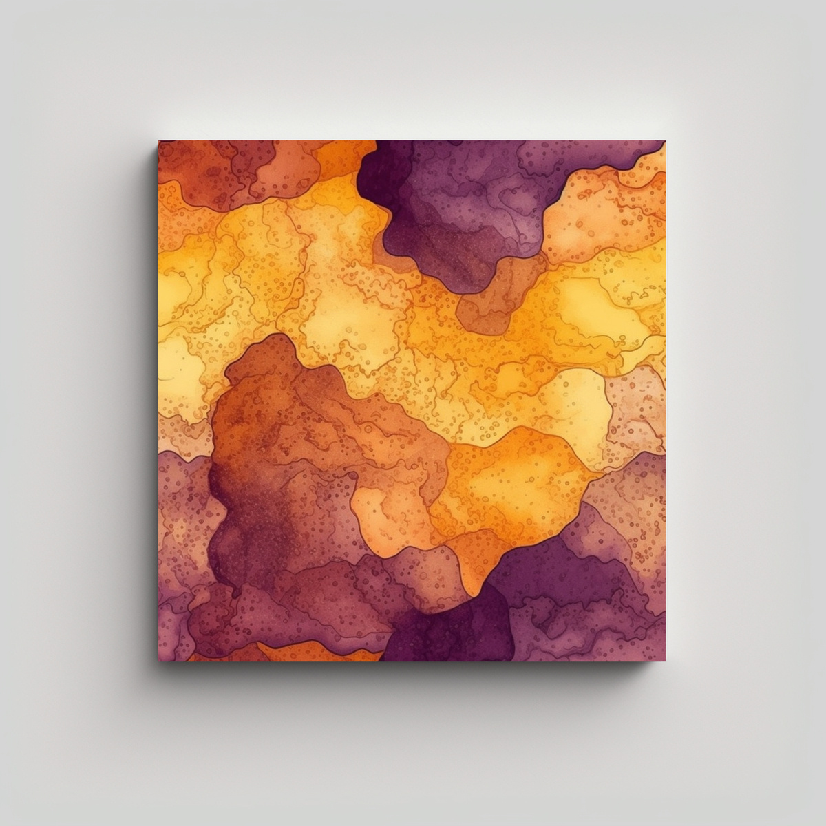 CUADRO CREATIVO PARA COCINA CON TEXTURA DE LAVA Y 60X60 CM - 1