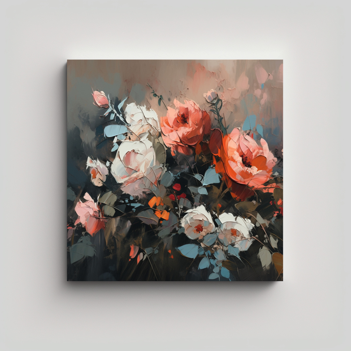 CUADRO DORMITORIO: PINTURA EN LIENZO ESTILO 60X60 CM - 1