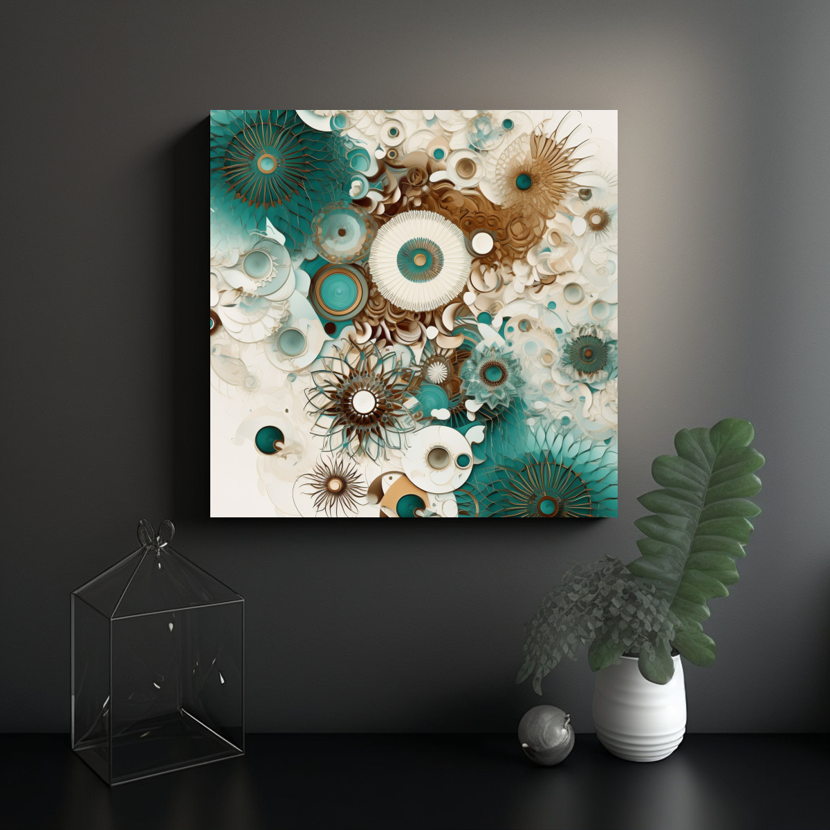 CUADROS AMBIENTALES EN BASTIDOR: MOVIMIENTO Y 100X100 CM - 2