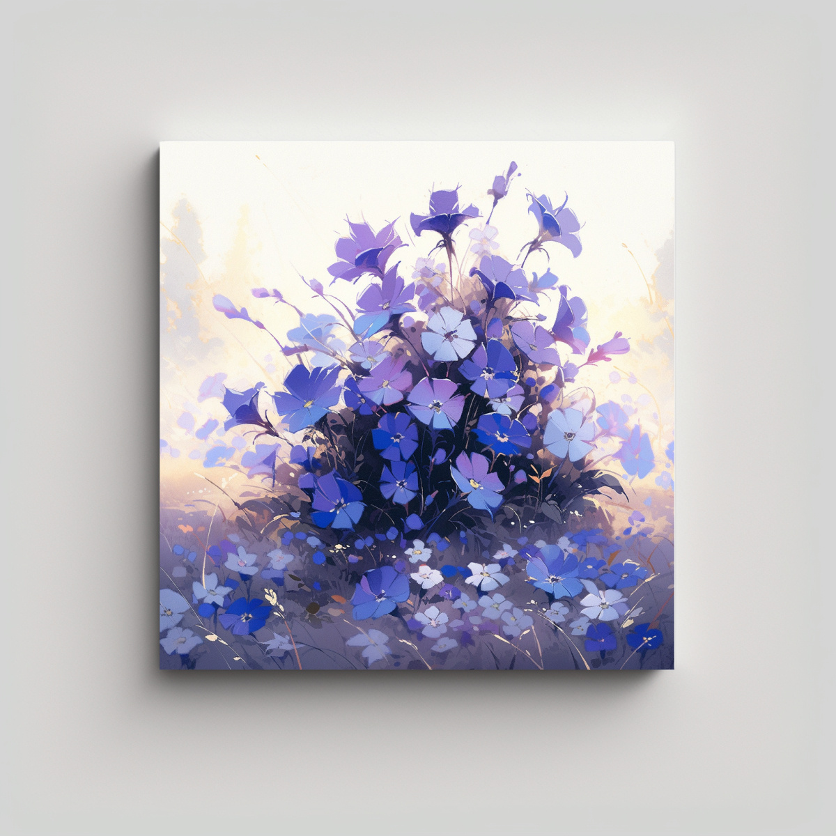 PINTURA EN TELA SUBLIMADA PODER EN COLORES MORADO 90X90 CM - 1