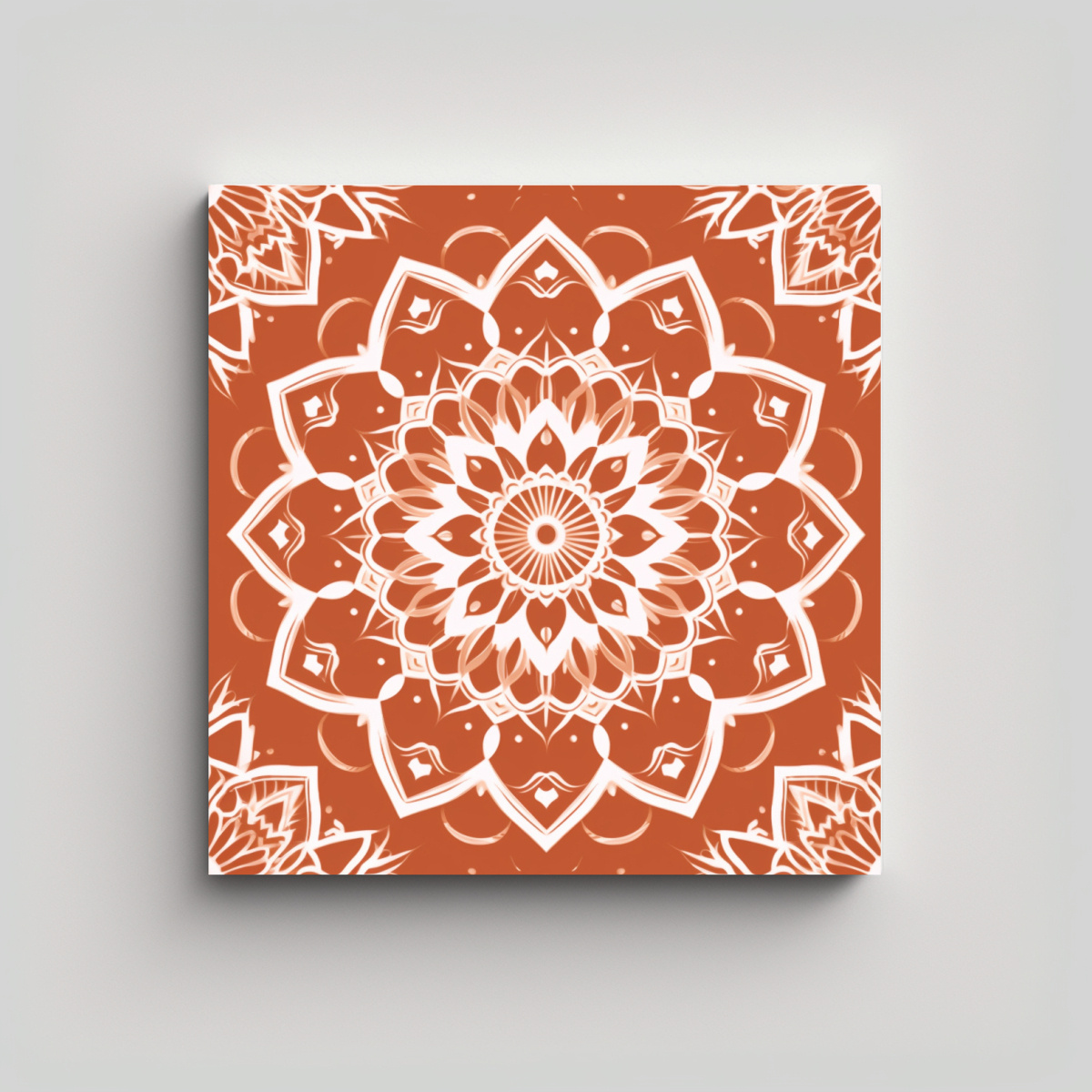 CUADRO DECORATIVO MINIMALISTA BOHO CON MANDALA EN 30X30 CM - 1