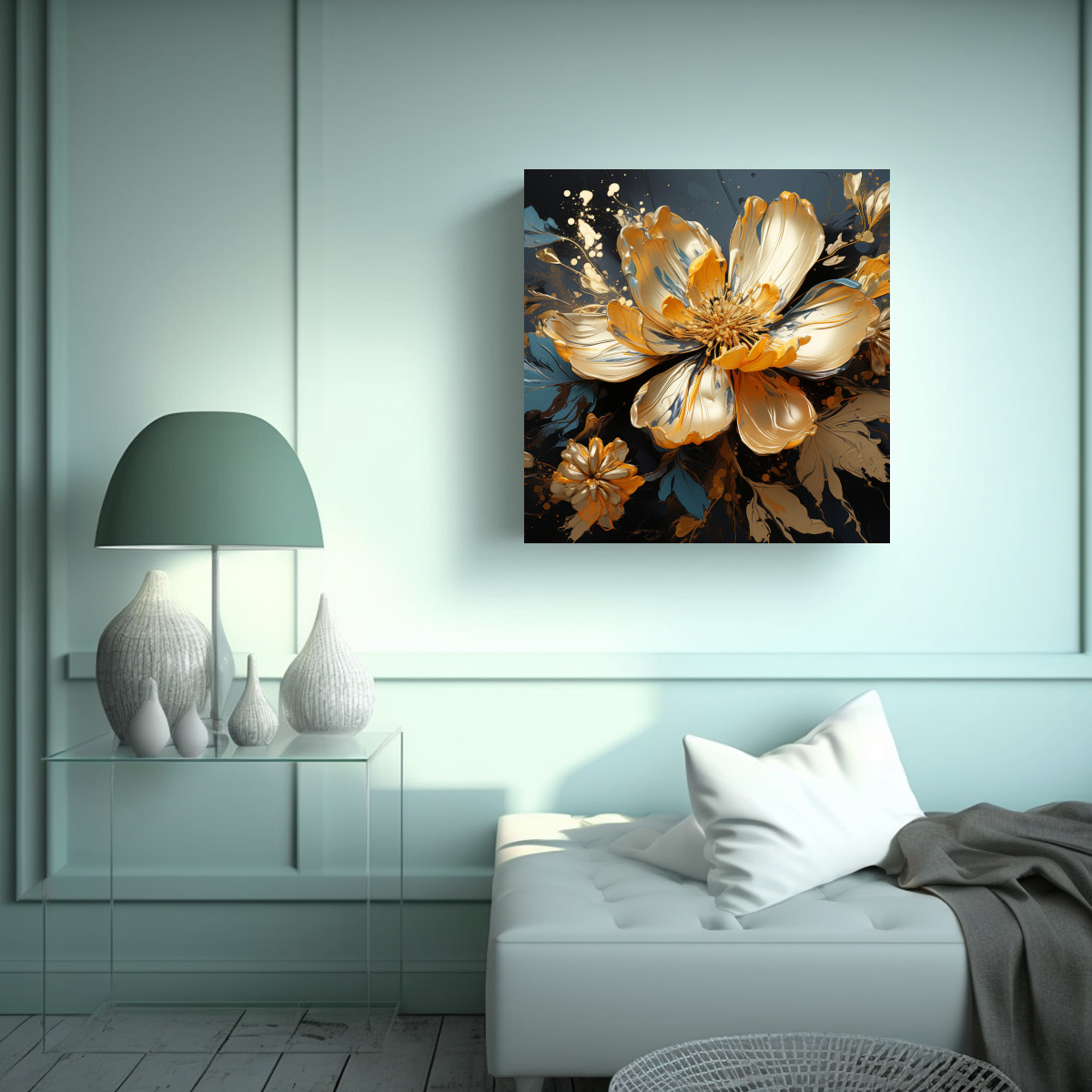 PINTURA DECORATIVA ESTILO GALERÍA BONITO EN 80X80 CM - 2