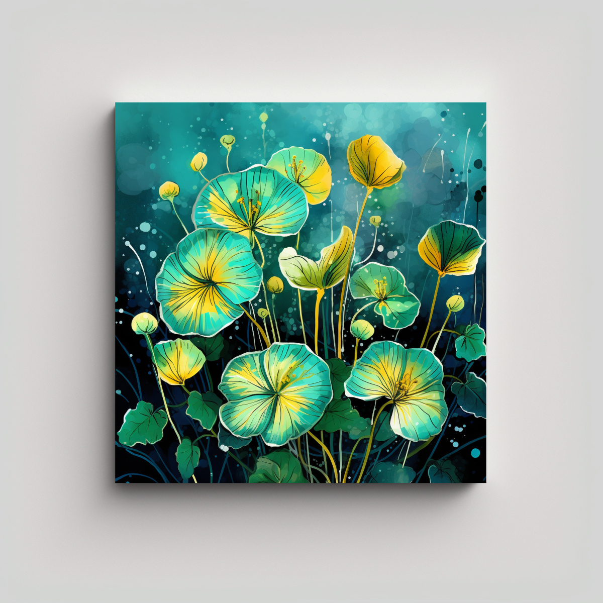 ARTE DECORATIVO EN BASTIDOR: TELA DE VANGUARDIA, 20X20 CM - 1
