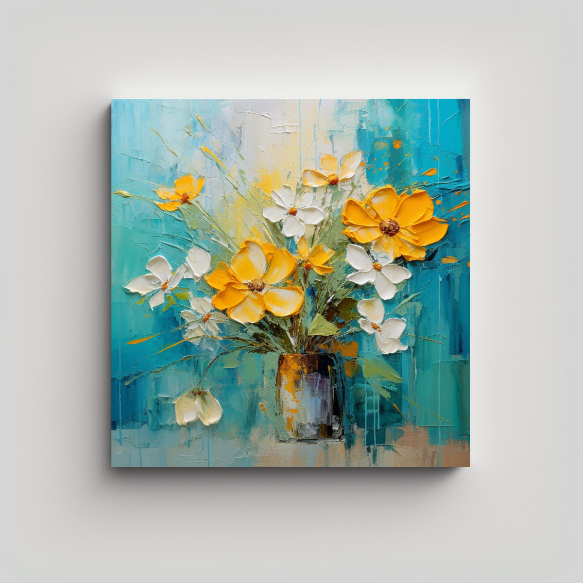CUADRO EN BASTIDOR DE BELLEZA NATURAL | PINTURA 100X100 CM - 1