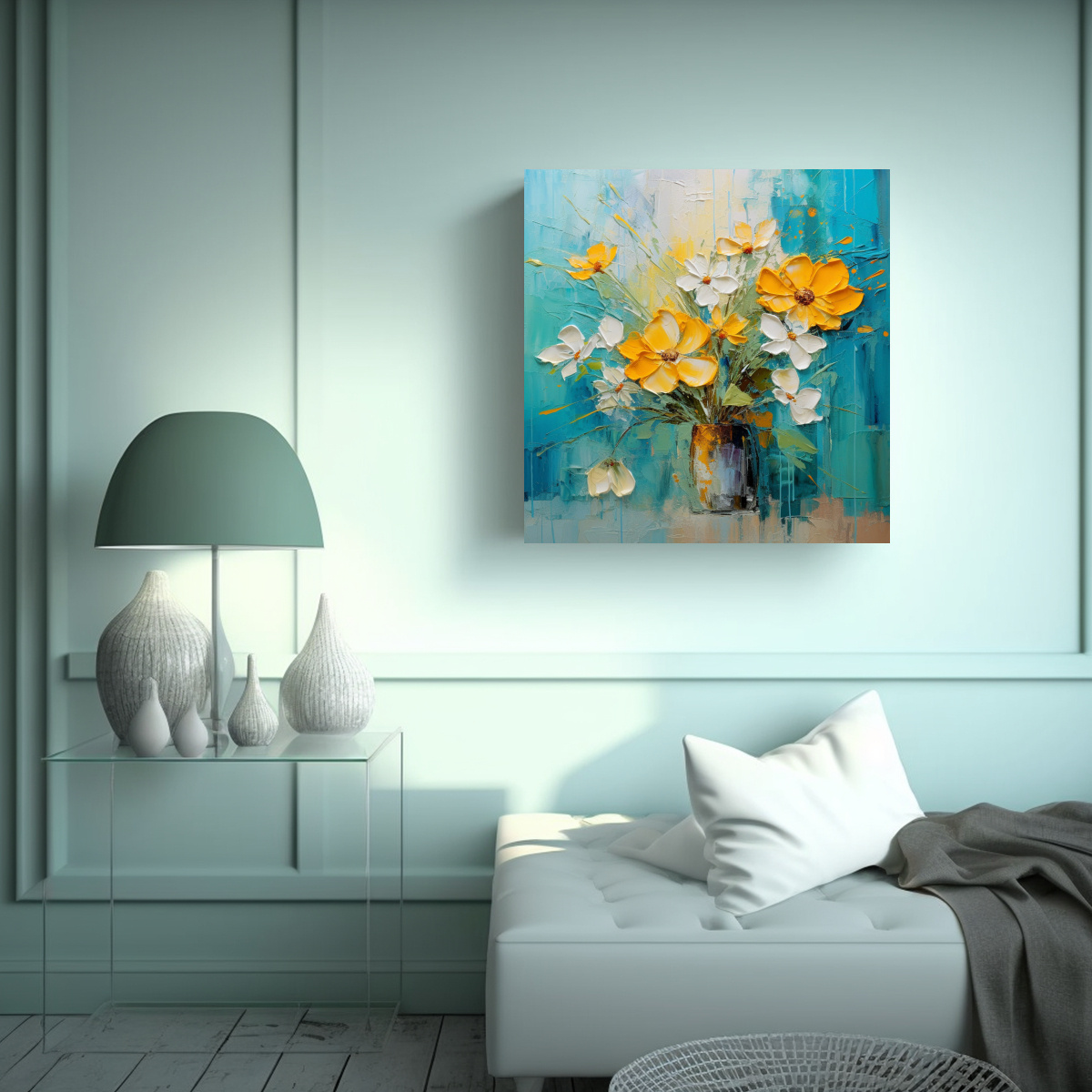 CUADRO EN BASTIDOR DE BELLEZA NATURAL | PINTURA 100X100 CM - 2