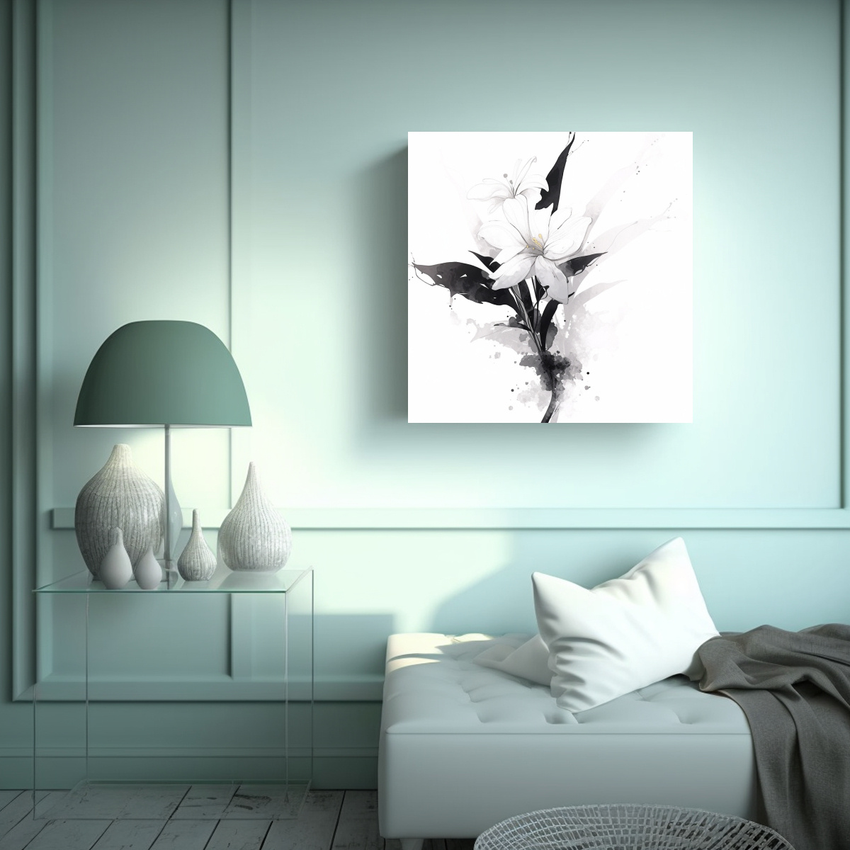 PINTURAS DECORATIVAS ESTILO NEONOIR, LIENZO 70X70 CM - 2