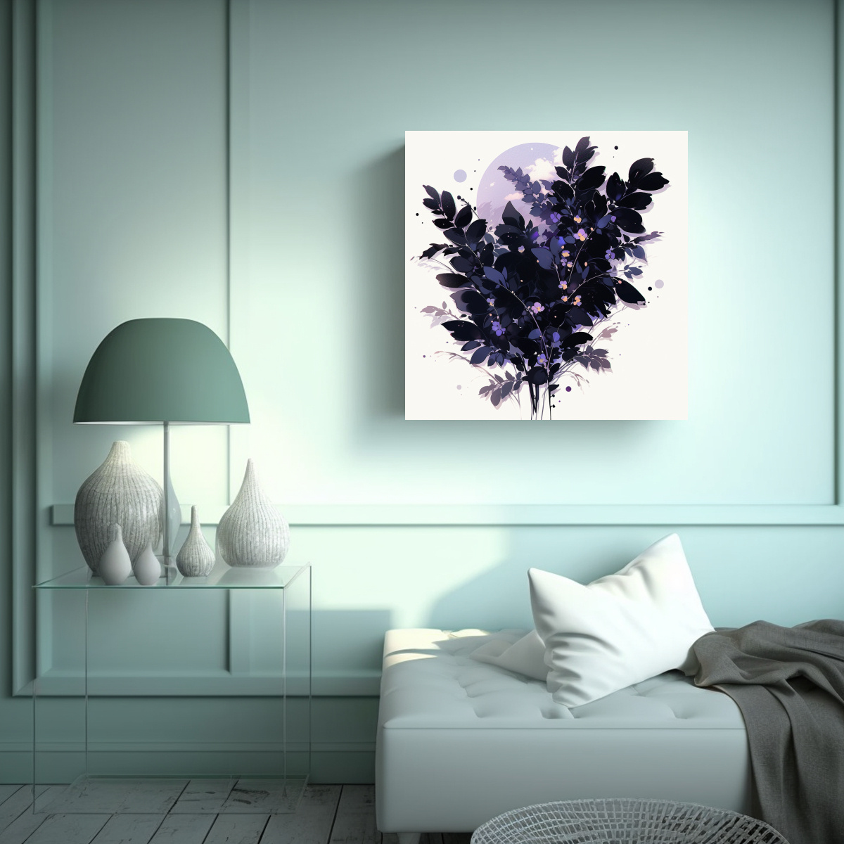 PINTURA DECORATIVA LIENZO DISEÑO ARMONÍA 30X30 CM - 2