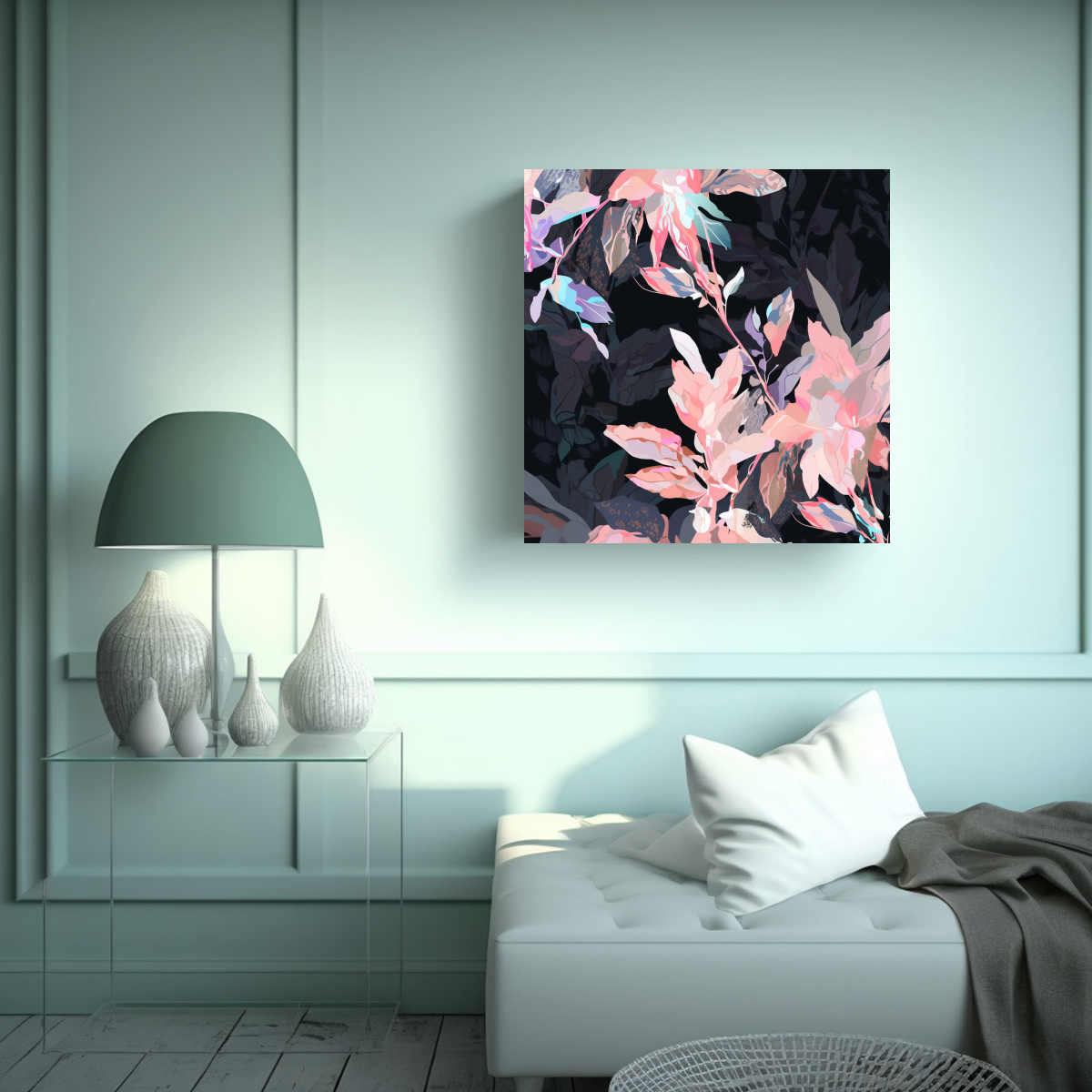 PINTURAS DECORATIVAS DE CUADRO DE ARTE FINO EN 100X100 CM - 2