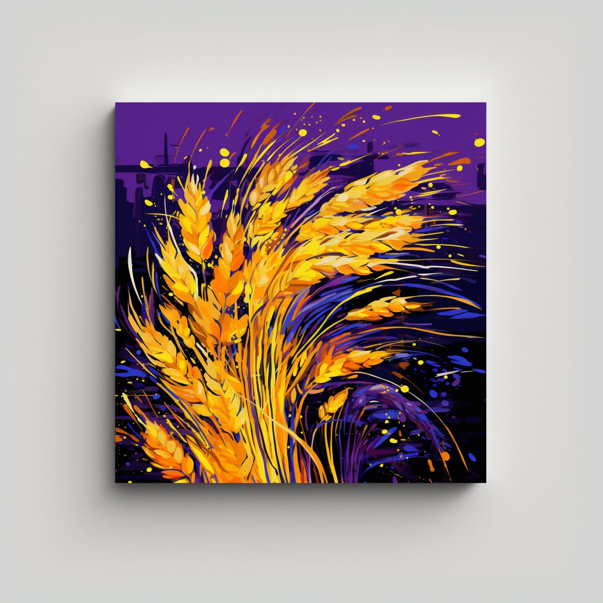 CUADRO DE BAÑO CON MOVIMIENTO DE GRANOS DE ARROZ 60X60 CM - 1
