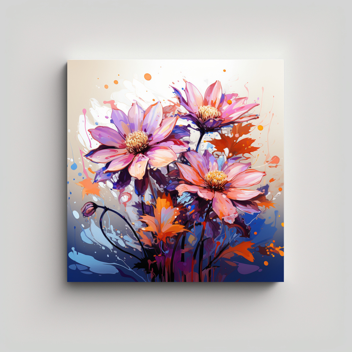 CUADRO CONCEPTUAL BELLEZA AROMÁTICA DE 90X90 CM - 1