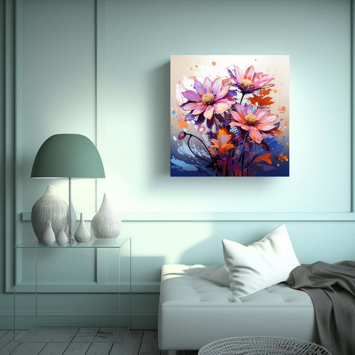 CUADRO CONCEPTUAL BELLEZA AROMÁTICA DE 90X90 CM - 2