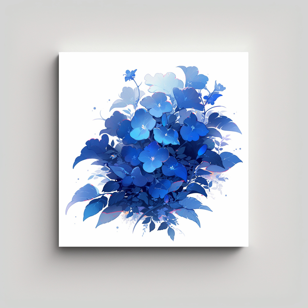 CUADRO MODERNOS PROTAGONISMO COLORES AZULES 20X20 CM - 1